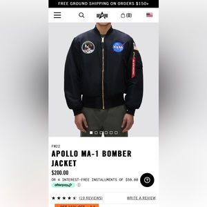 NASA MA-1 BOMBER JACKET